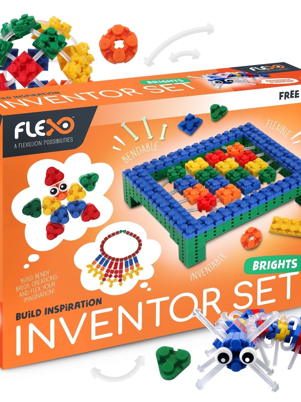 flexo free play inventor set brights